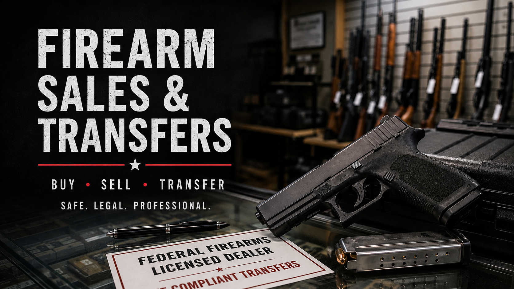 Licensed firearm sales and FFL transfers in San Antonio by Alamo Auctioneers