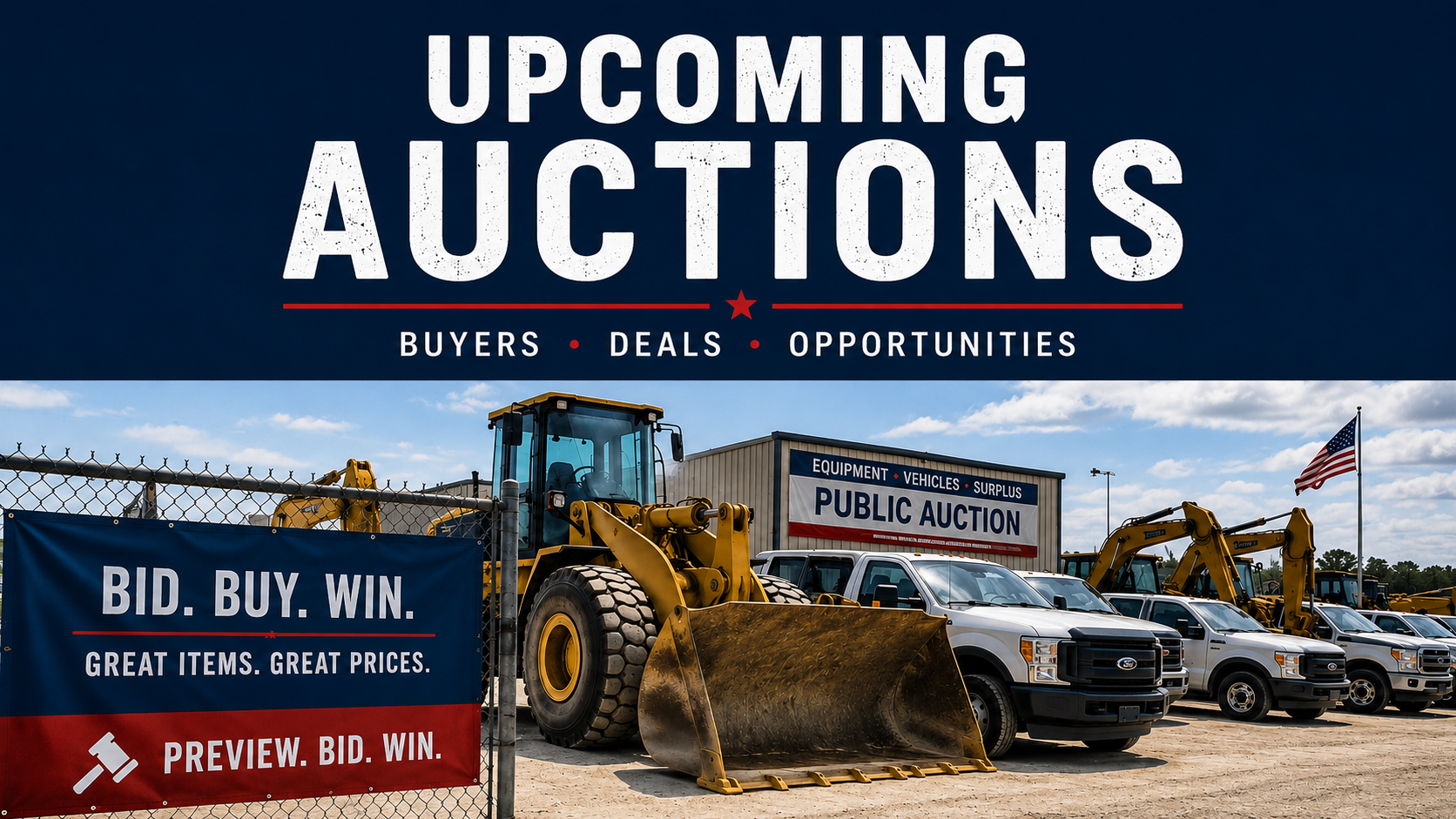 Upcoming vehicle and equipment auctions in San Antonio by Alamo Auctioneers